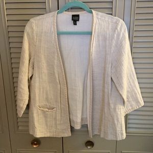 Linen-Cotton Blend Eileen Fisher Jacket